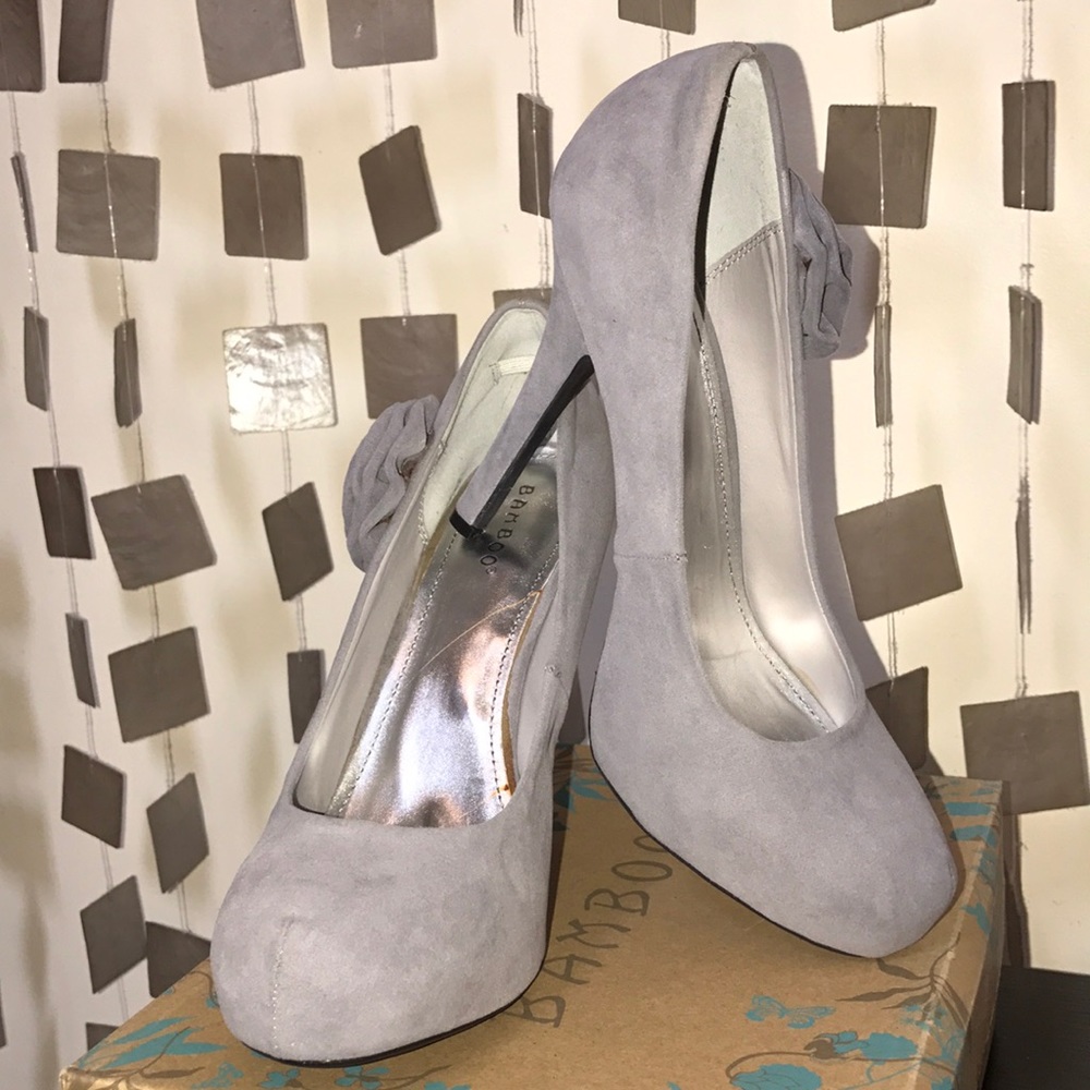 Dove gray heels